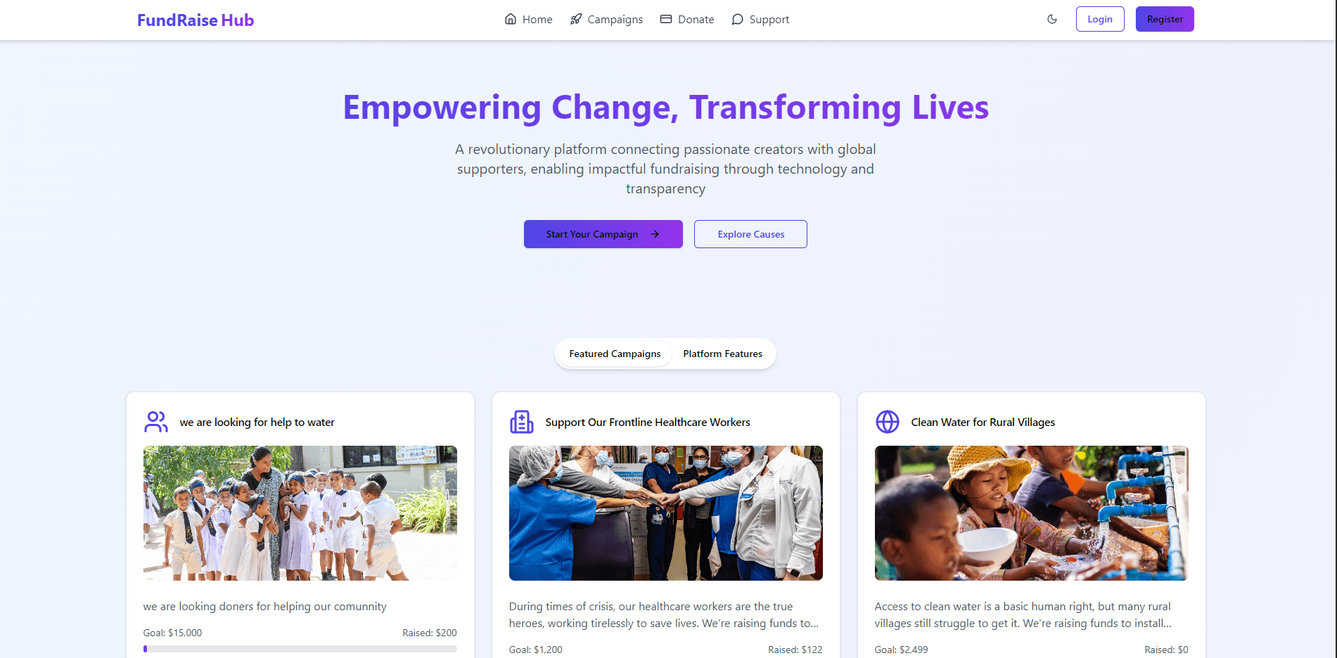 Fundraise Hub