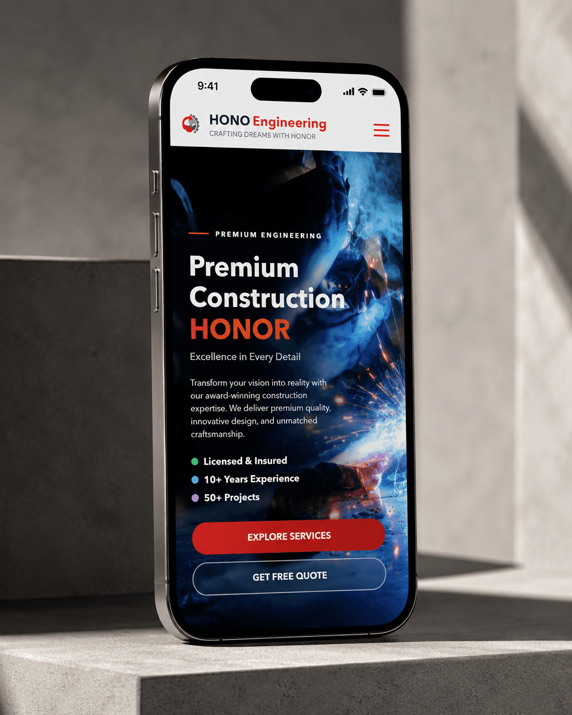 Hono Engineering mobile showcase